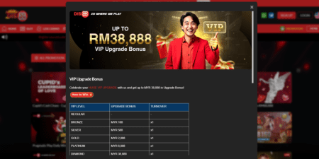 dis88 vip upgrade bonus program